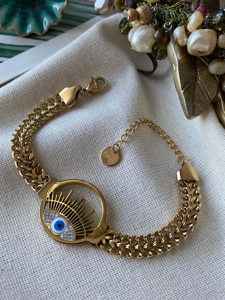 Çelik Big Eyes Bileklik