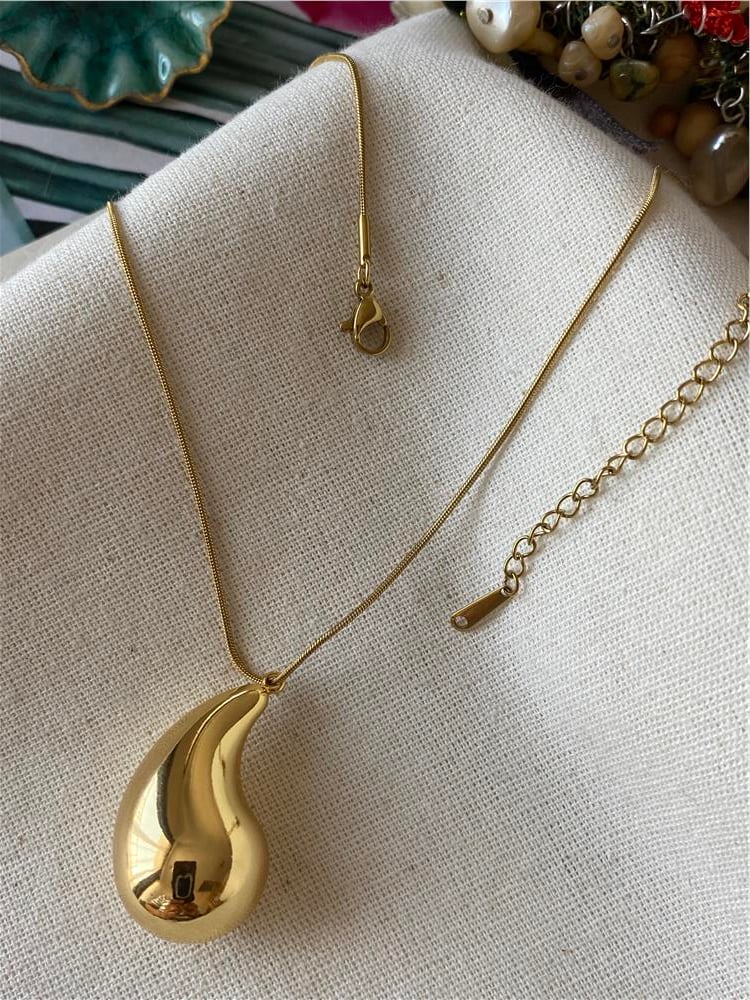 Çelik Bubble Comma Kolye