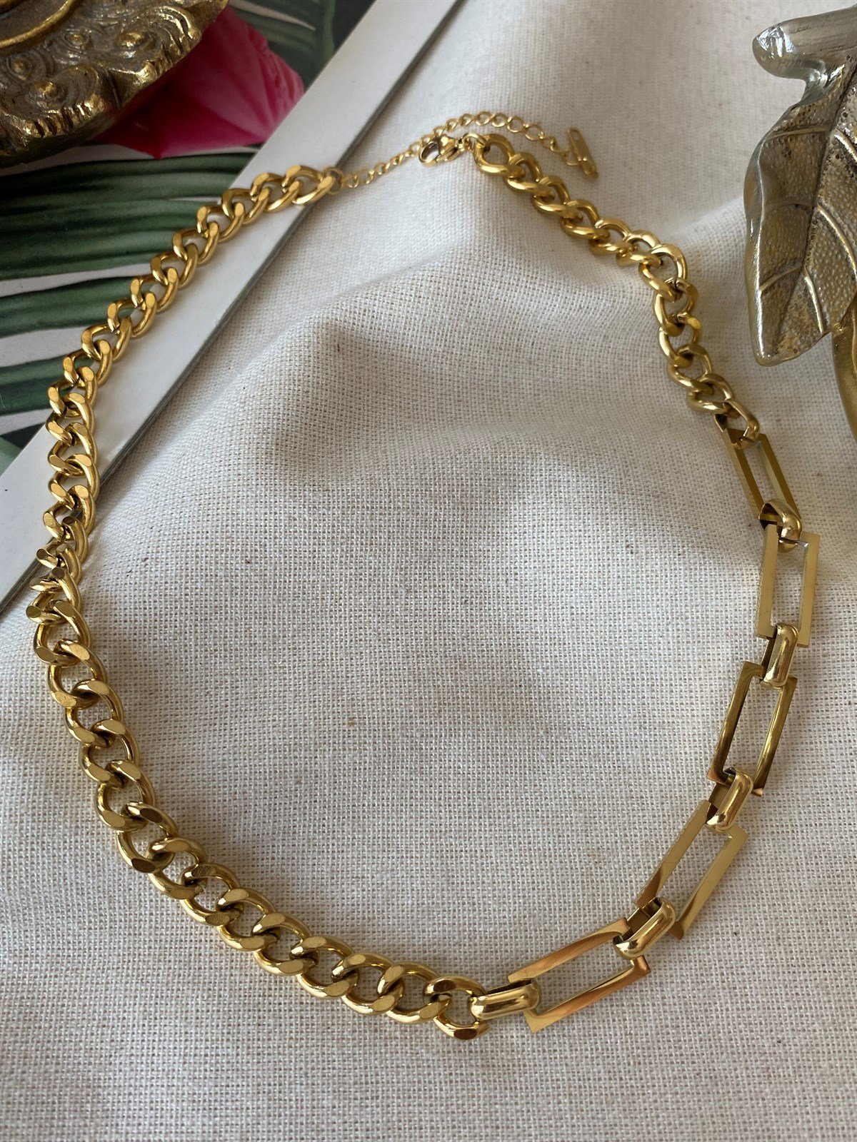 Çelik Çift Model Kolye