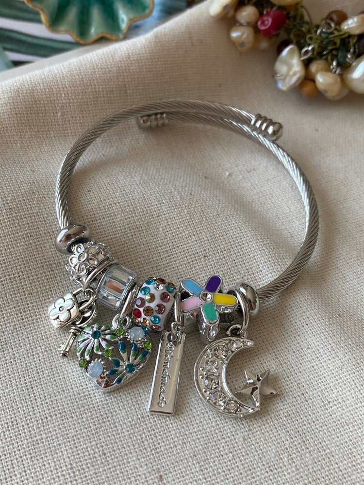Çelik Colorful Charm Bileklik
