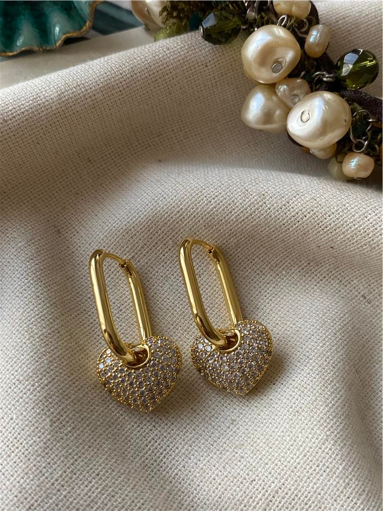 Çelik Derin Kalp Küpe