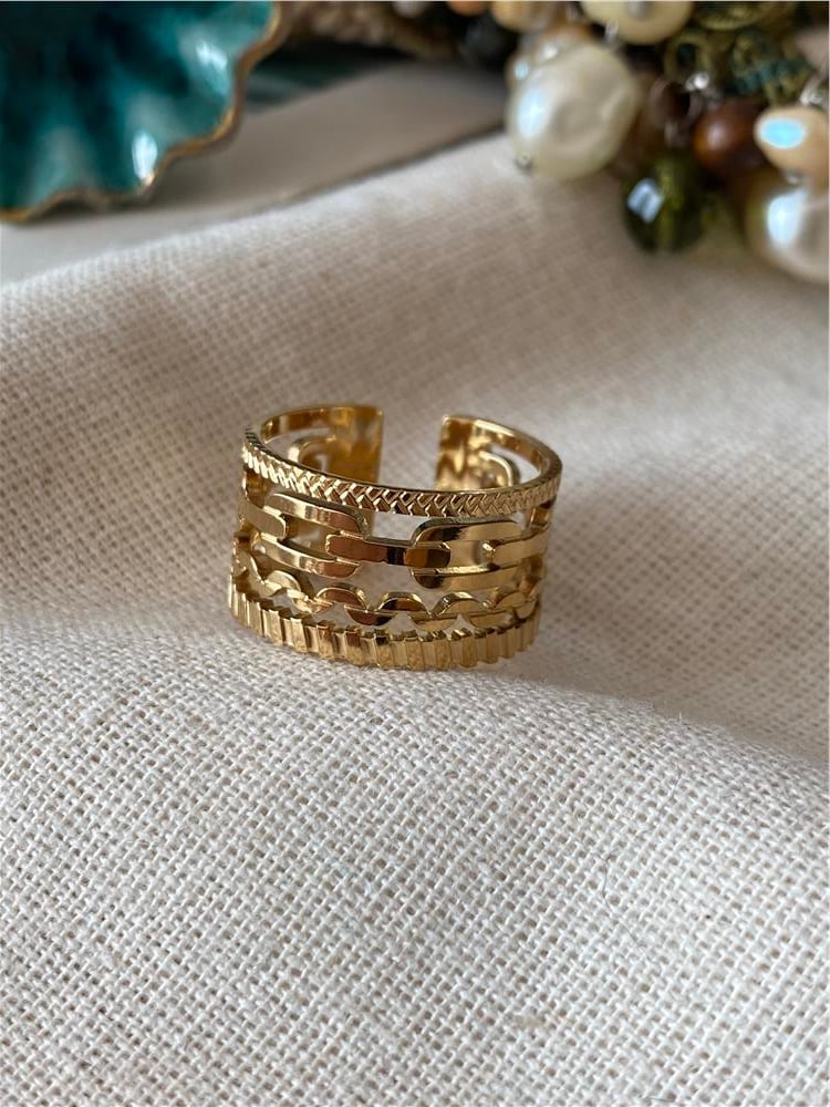 Çelik Derince Yüzük 