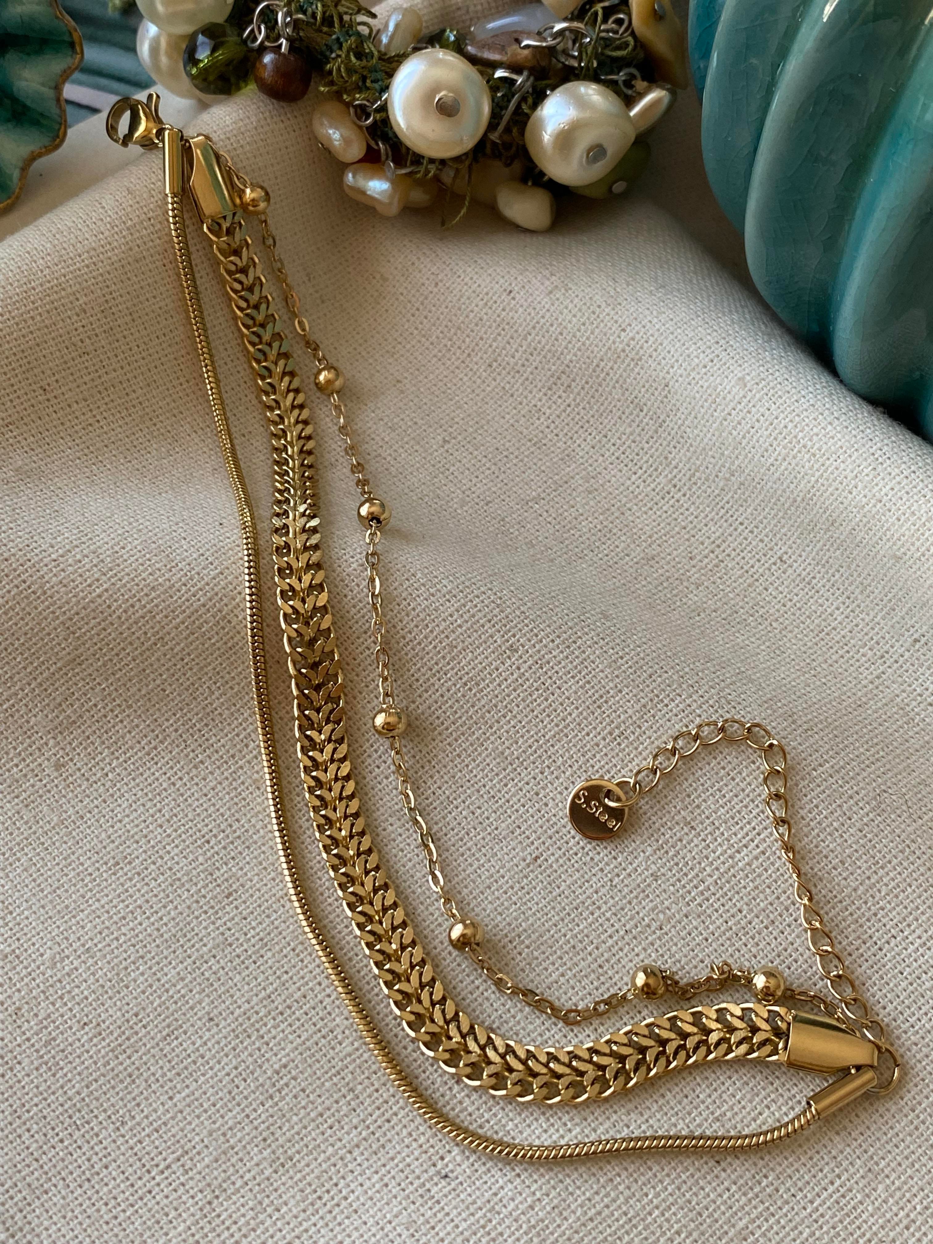 Çelik Dorikalı Çift Örme Bileklik