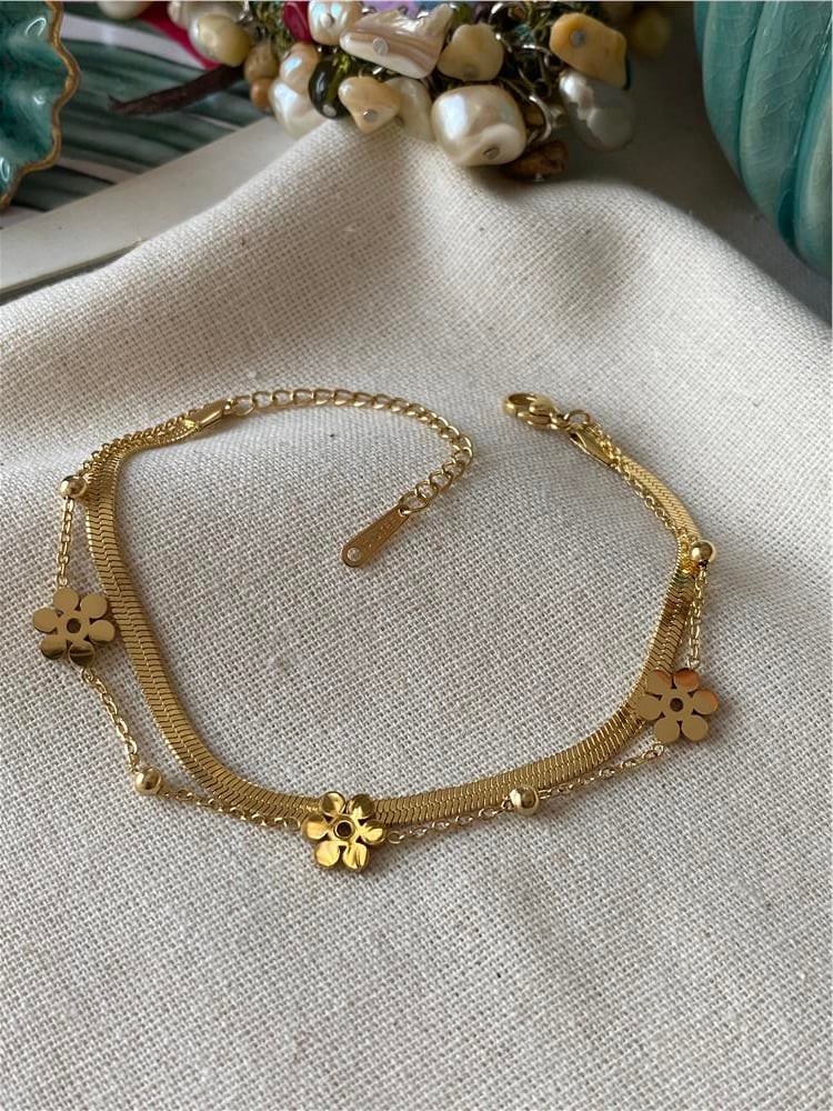 Çelik Dorikalı Daisy Bileklik