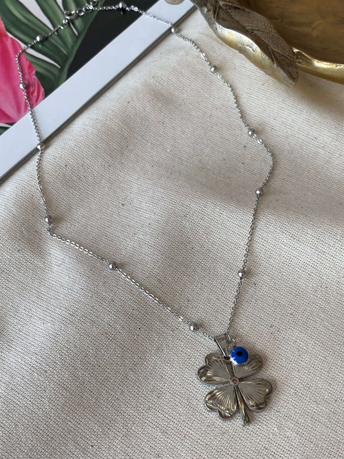 Çelik Dorikalı Nefel Kolye