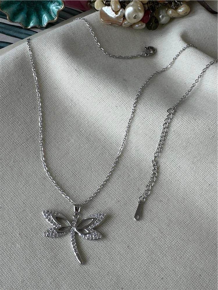 Çelik Dragonfly Kolye