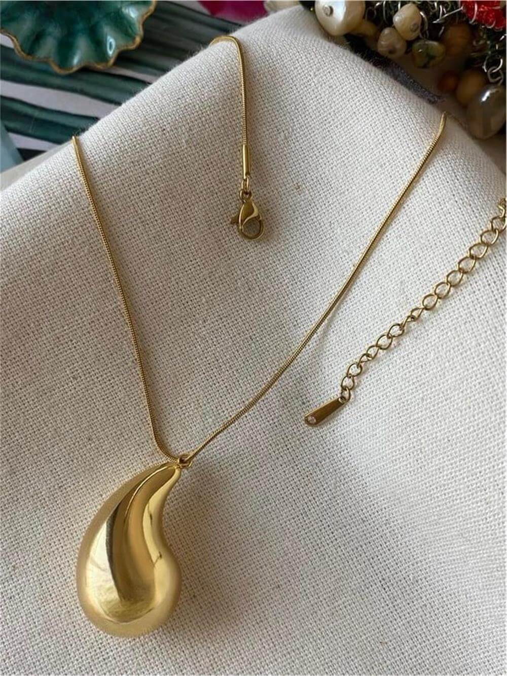 Çelik Gold Bubble Kolye