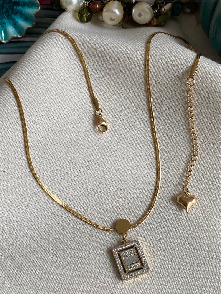 Çelik Gold Zen Kolye
