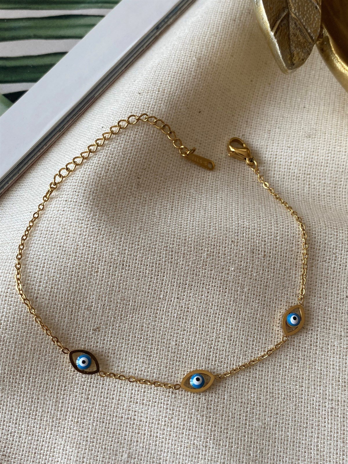 Çelik Göz Nazar Bileklik