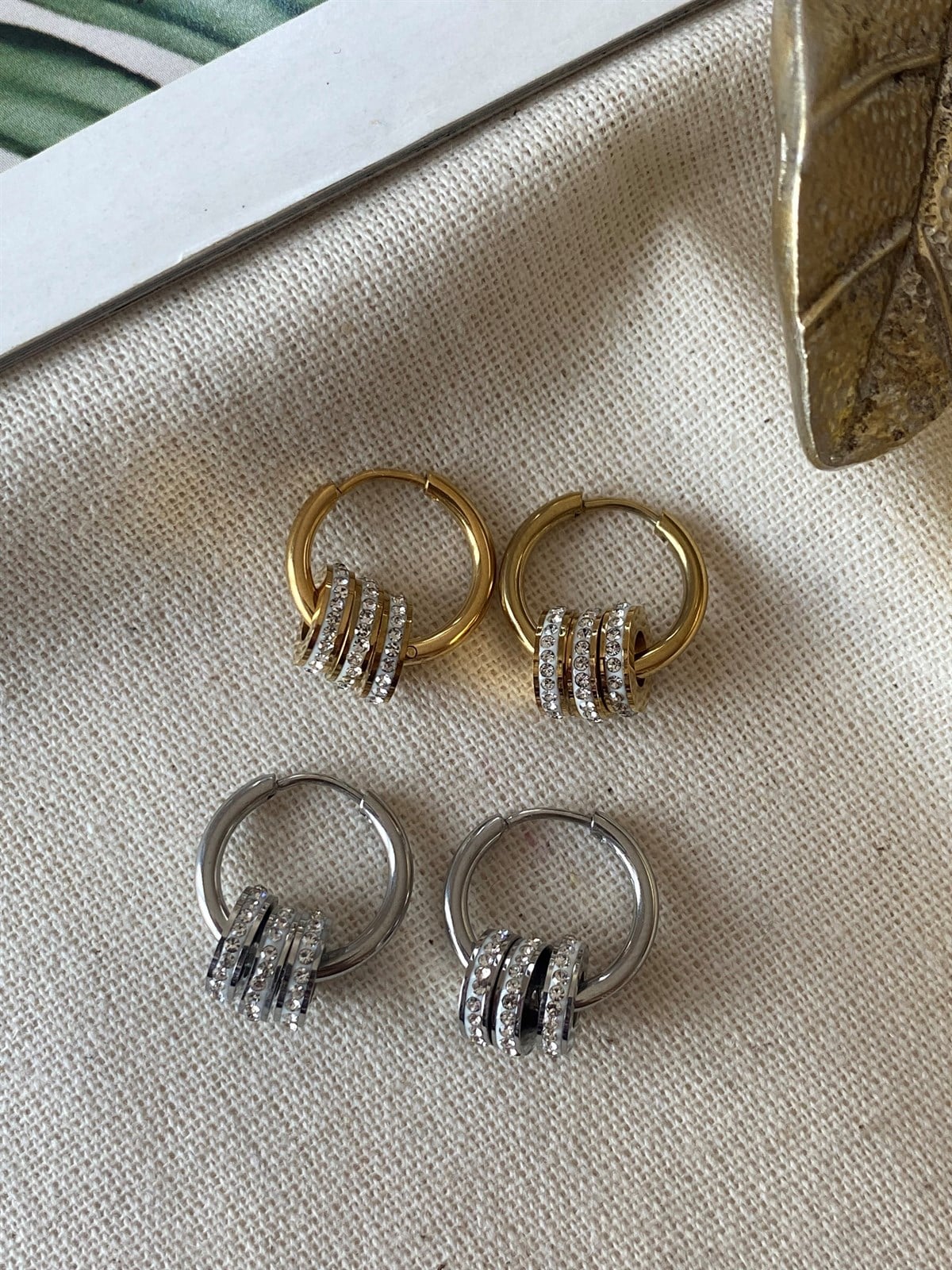 Çelik Halkalar Küpe