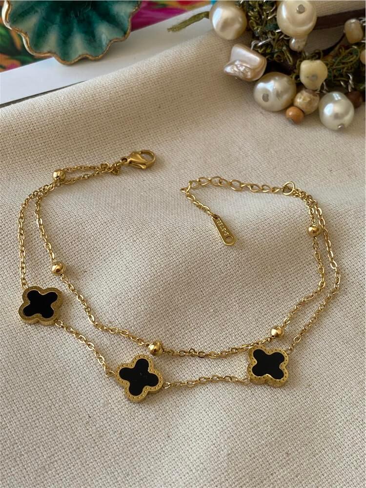 Çelik İkili Black Cleef Halhal