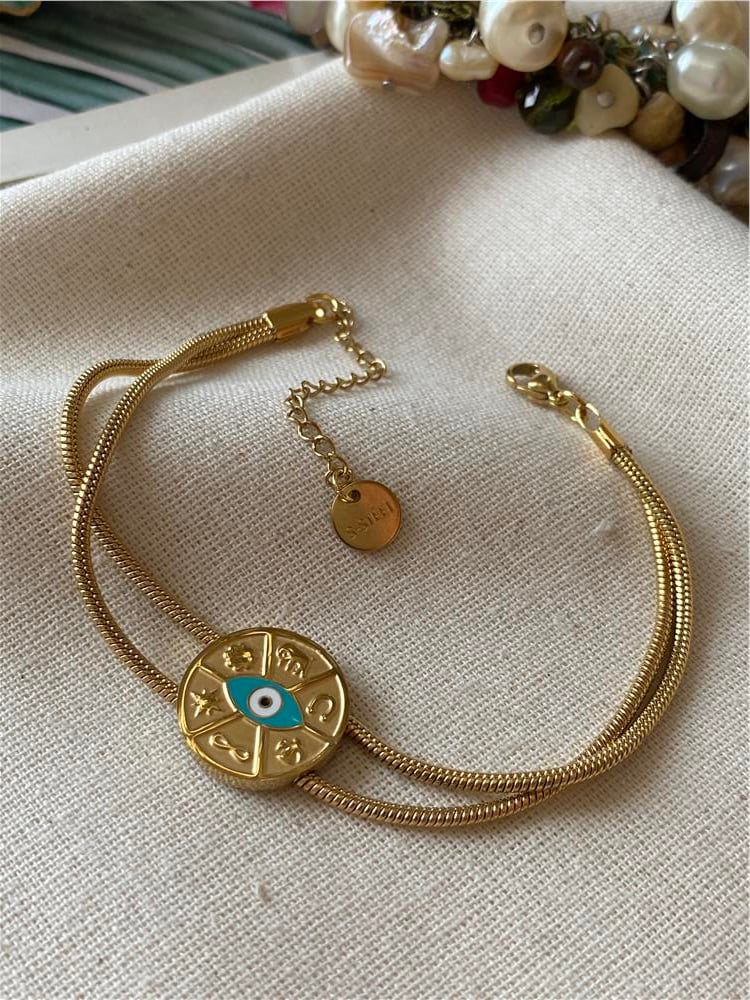 Çelik İkili Şekiller Bileklik