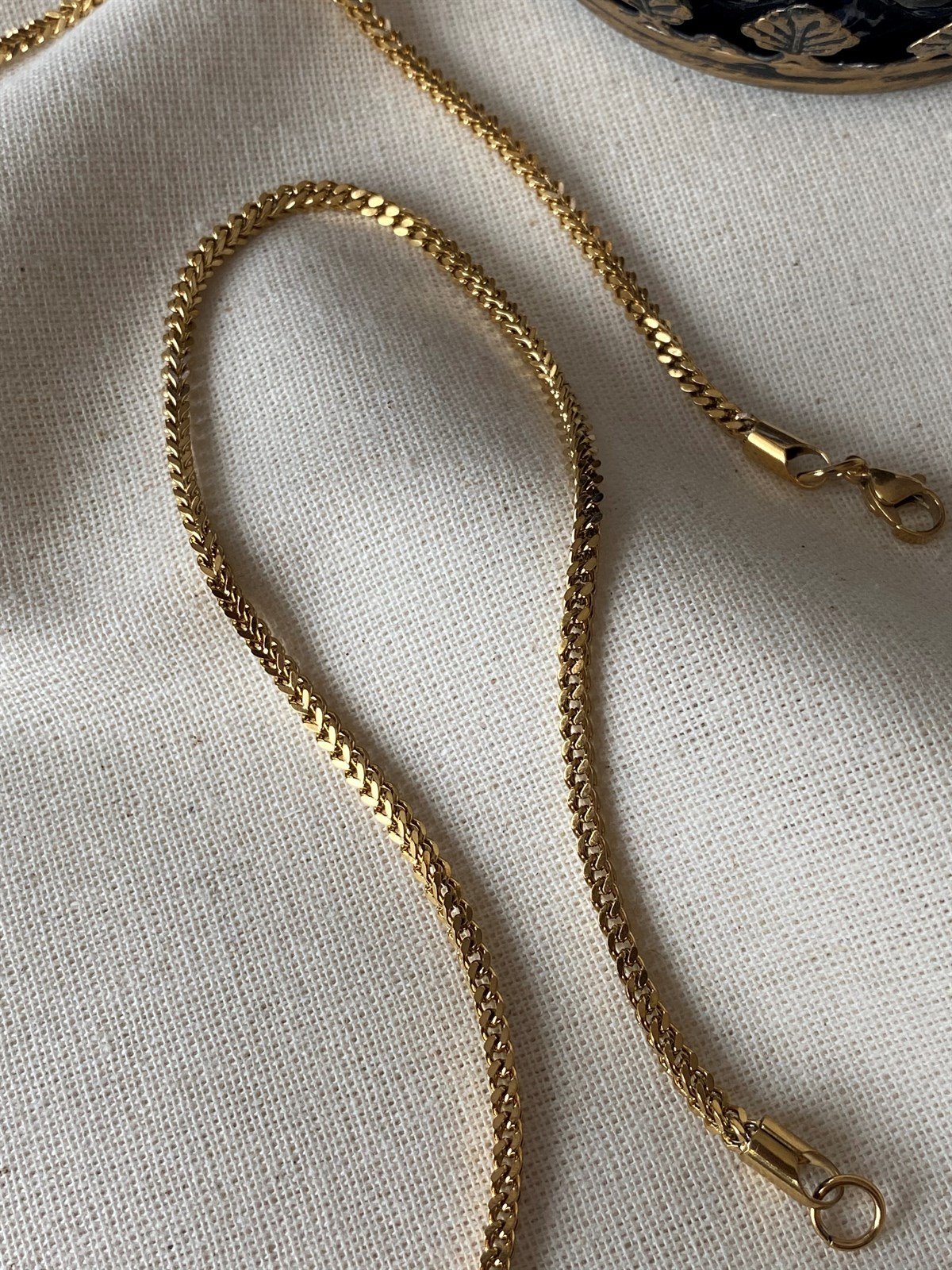 Çelik Kalın Kare Zincir 65 cm