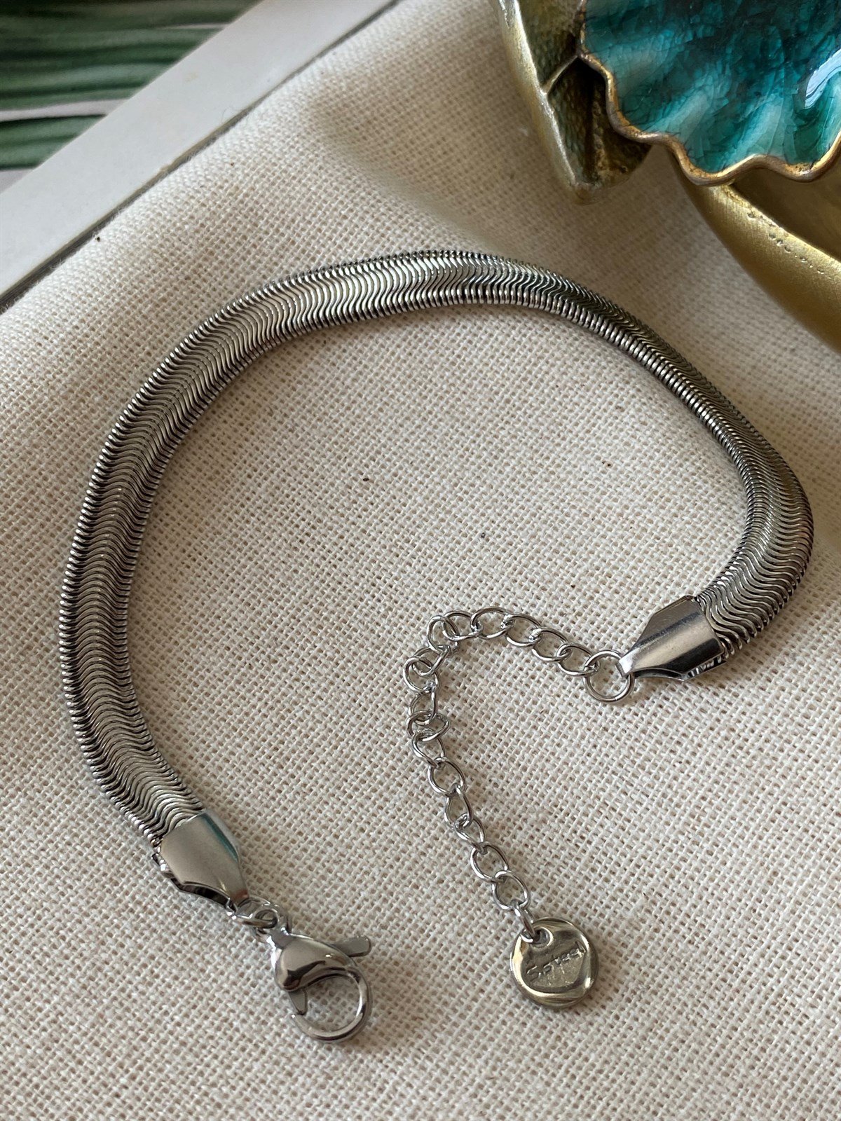 Çelik Kalın Worm Bileklik