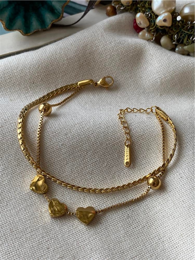 Çelik Kalpli Sık Örme Bileklik