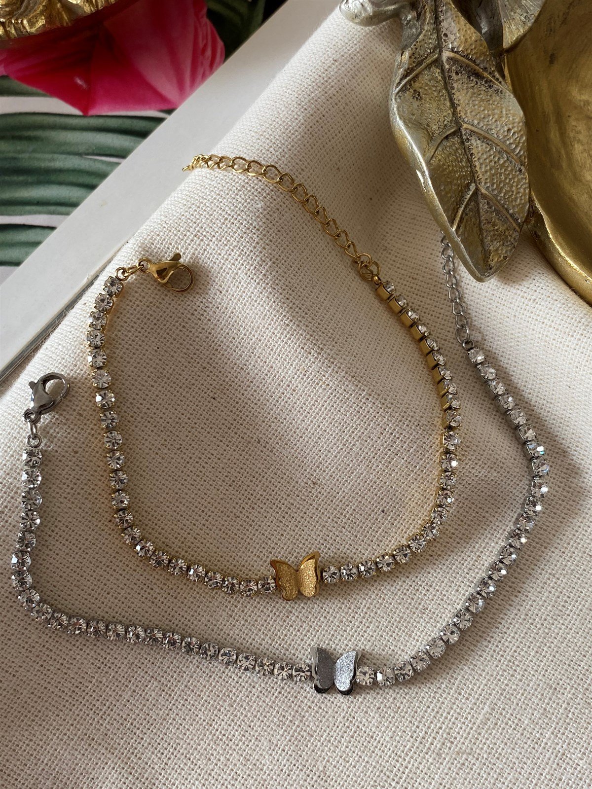 Çelik Kelebek Suyolu Bileklik