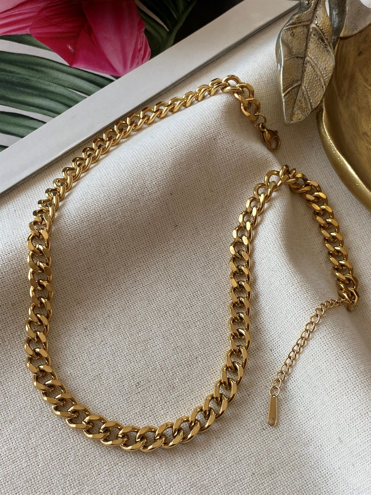 Çelik Klasik Zincir Kolye