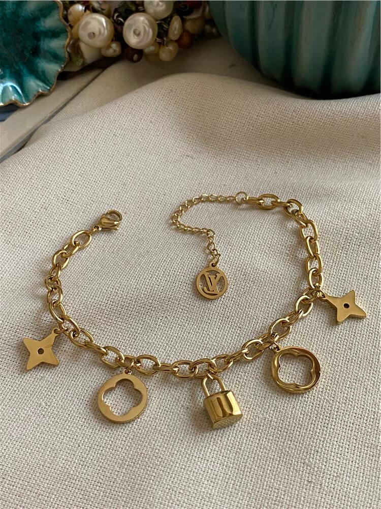 Çelik LV Charmlı Bileklik