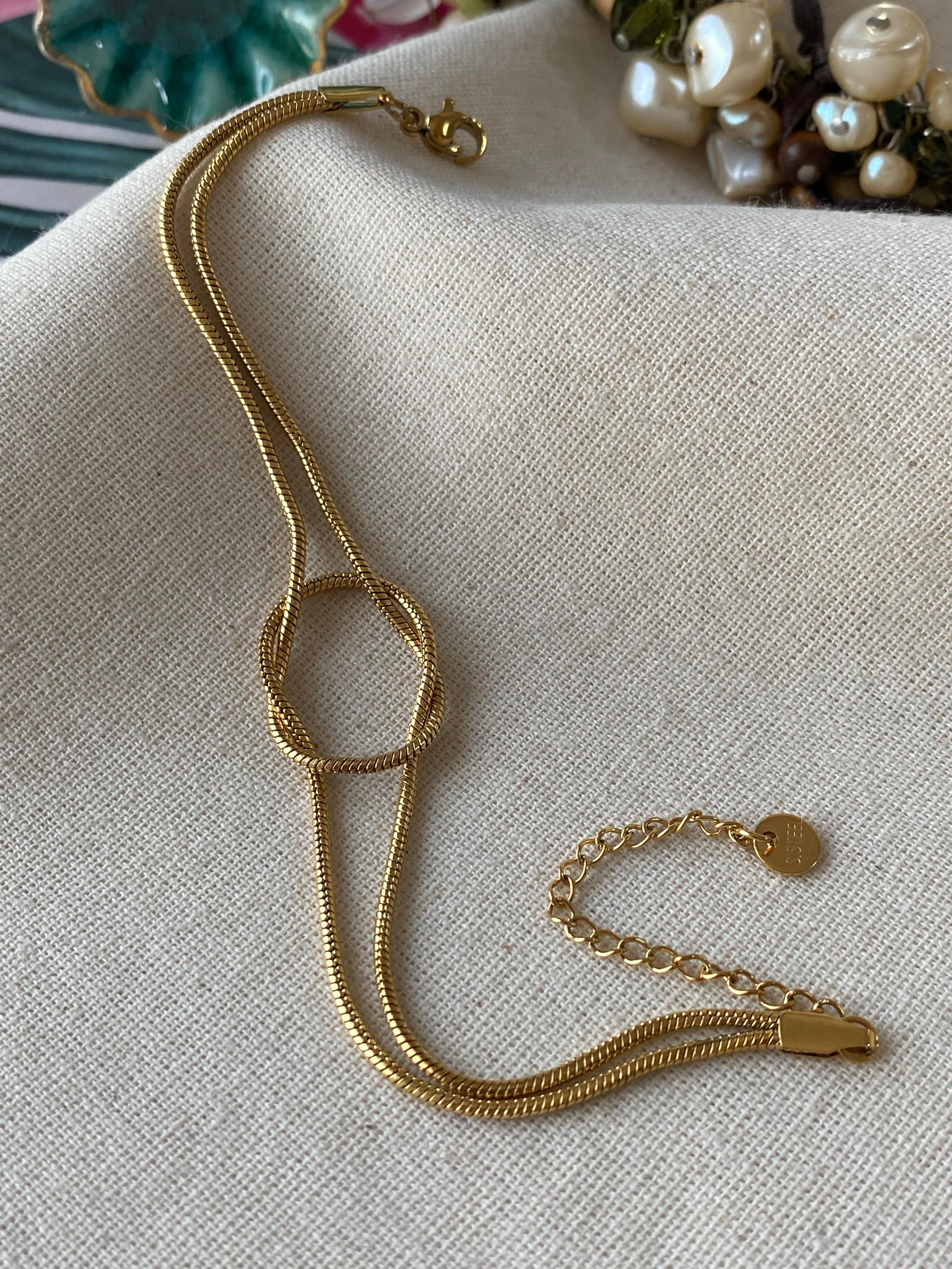 Çelik Minimal Düğüm Bileklik