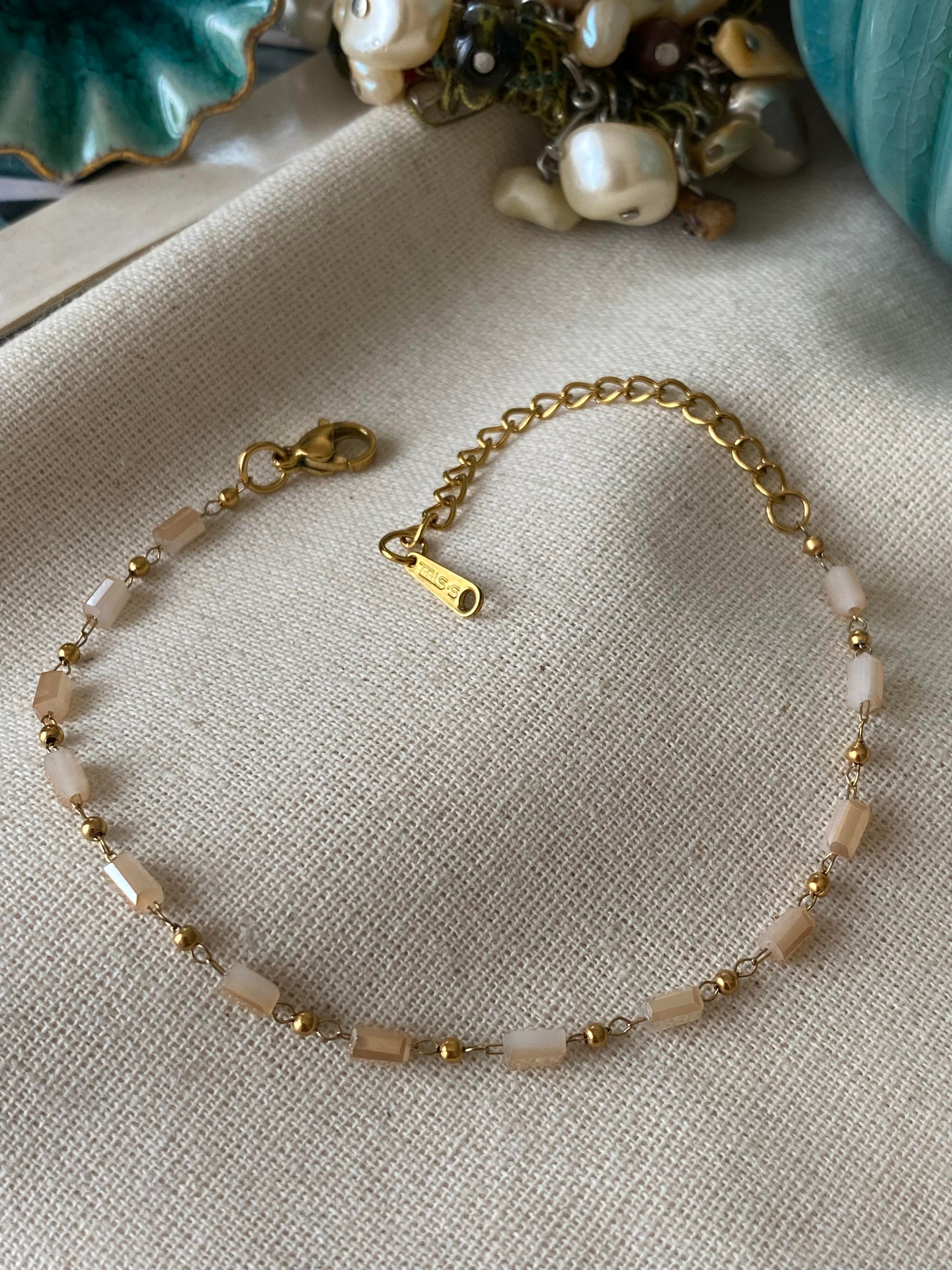 Çelik Minimal Somon Silindir Bileklik