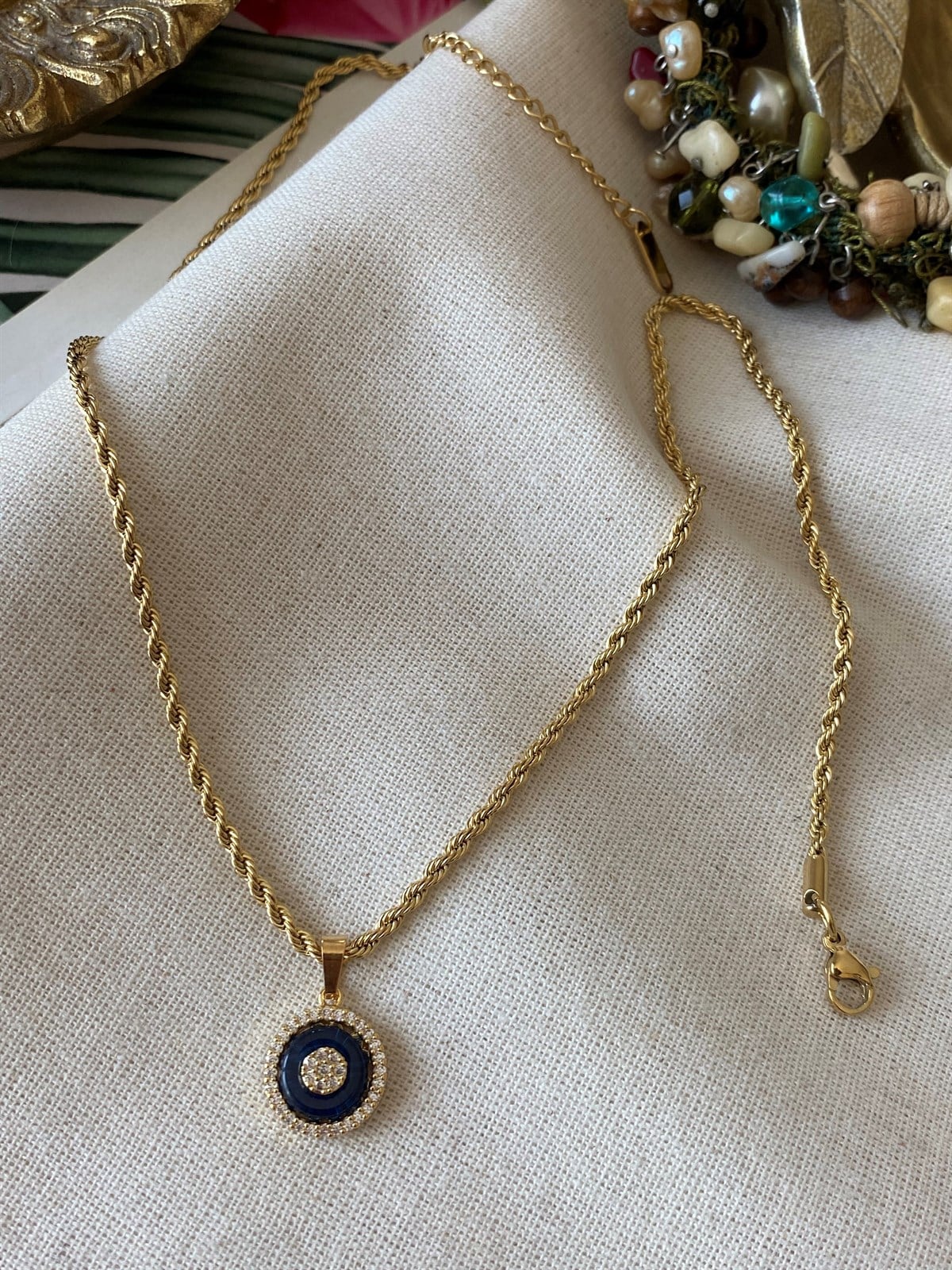 Çelik Navy Kolye