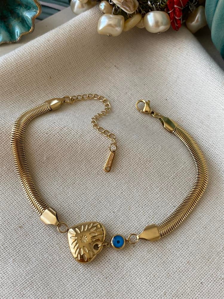 Çelik Omnia Kalp Bileklik 