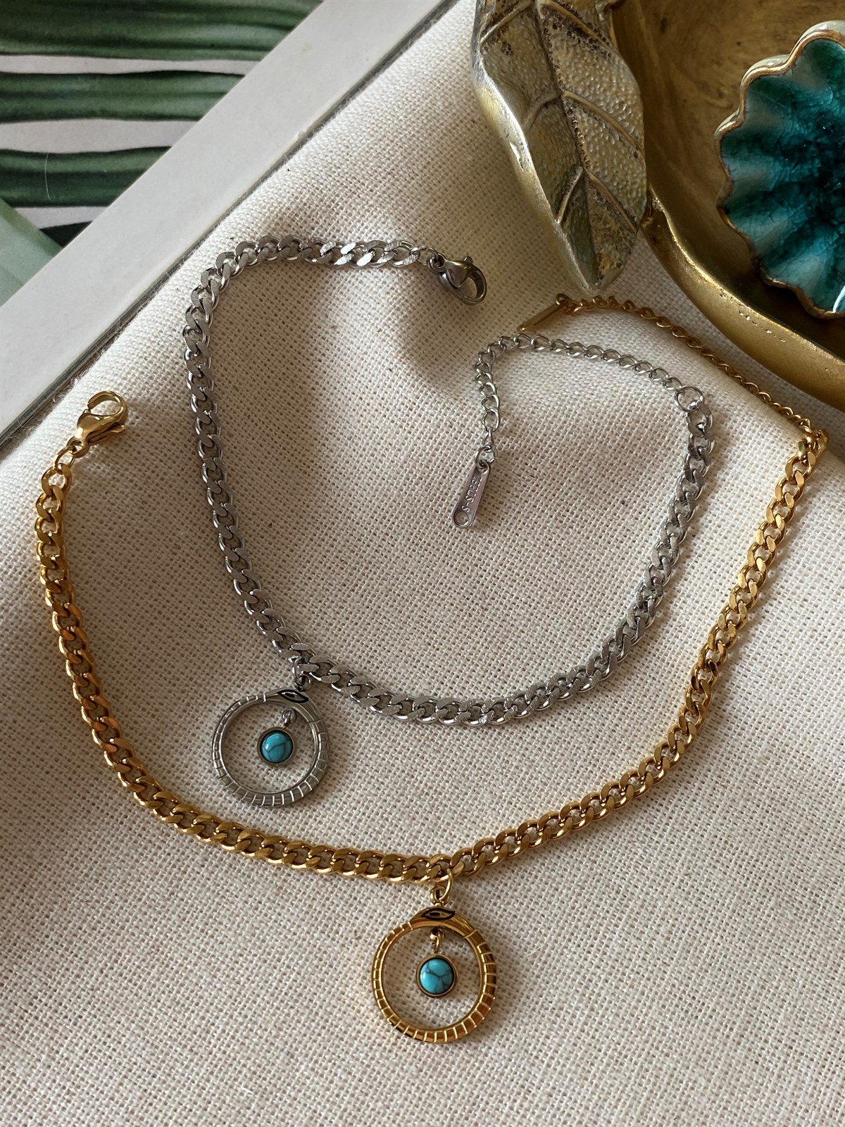 Çelik Ouroboros Bileklik