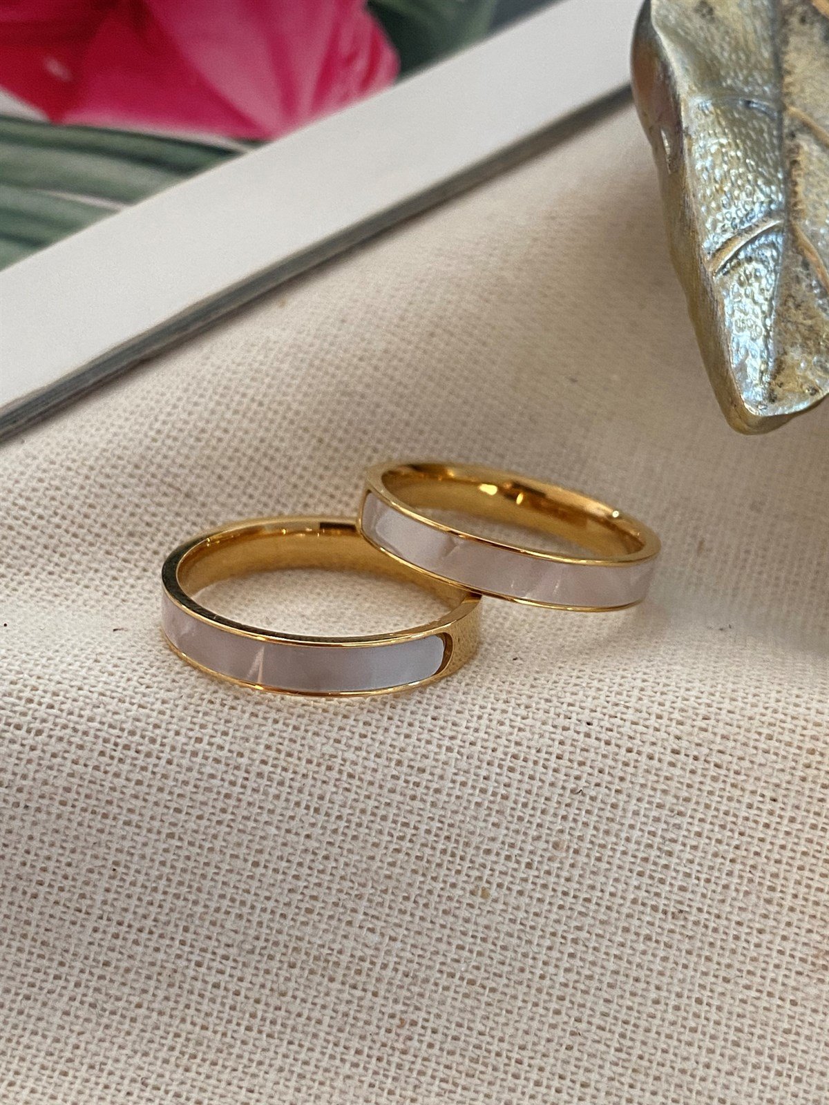 Çelik Sedefli Alyans