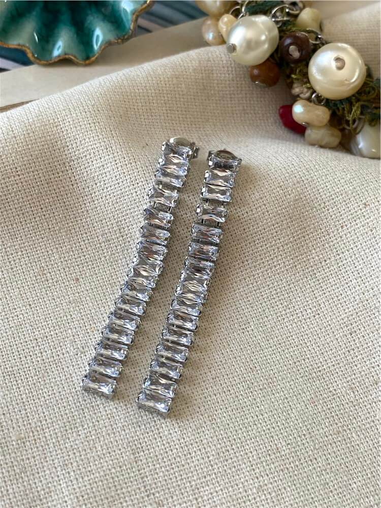Çelik Silver Baget Suyolu Küpe