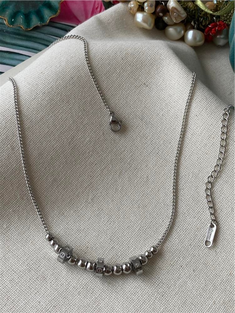 Çelik Silver Dorikalı Crtr Kolye