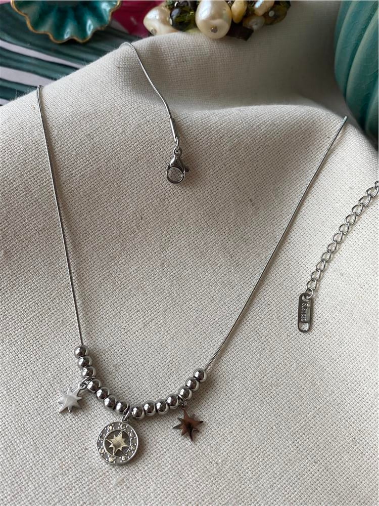 Çelik Silver Dorikalı Kutup Kolye