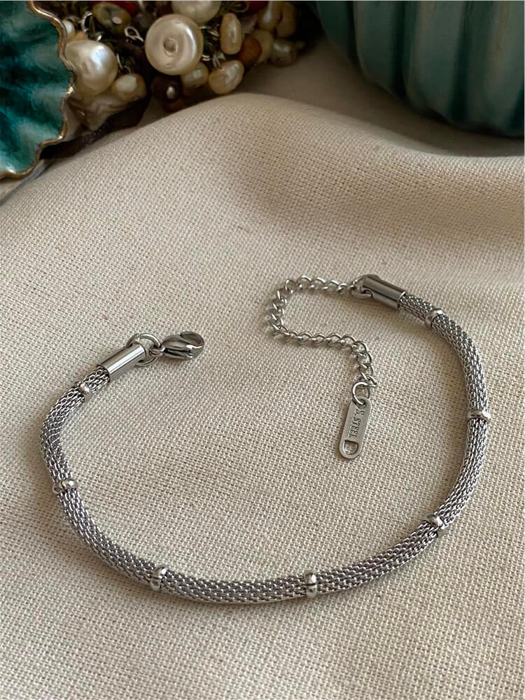 Çelik Silver Hasır Bileklik