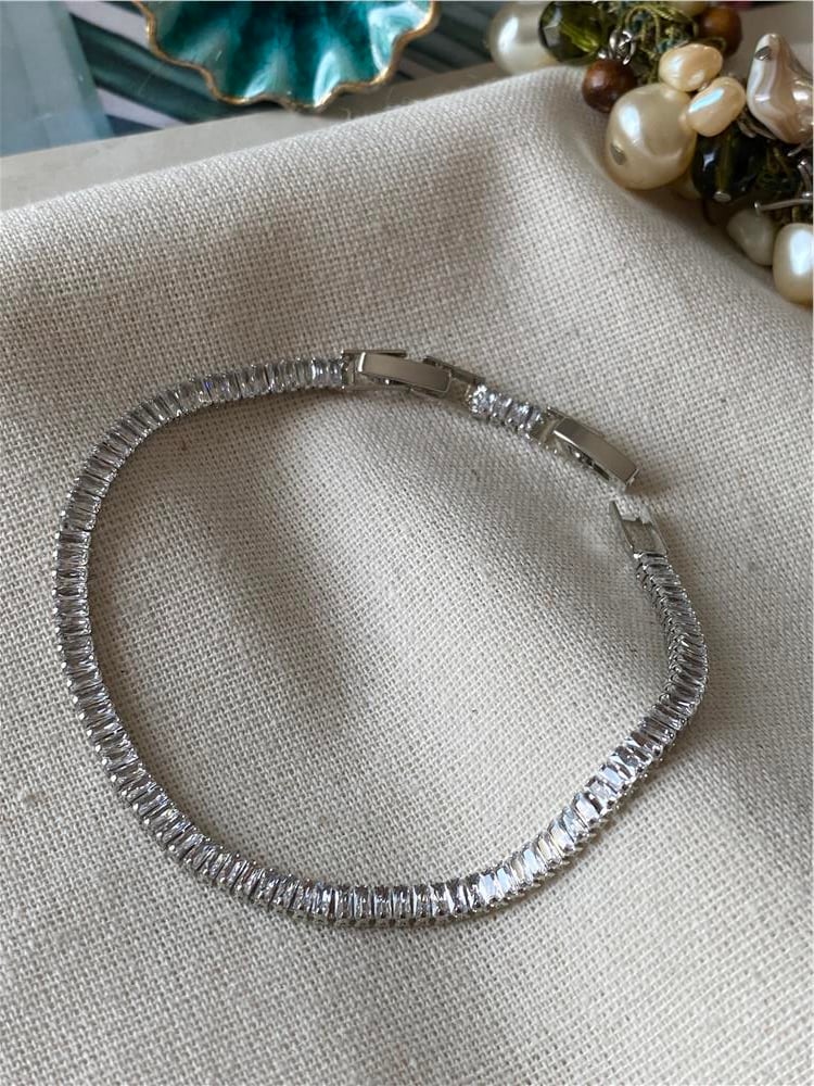 Çelik Silver İnce Baget Suyolu Bileklik