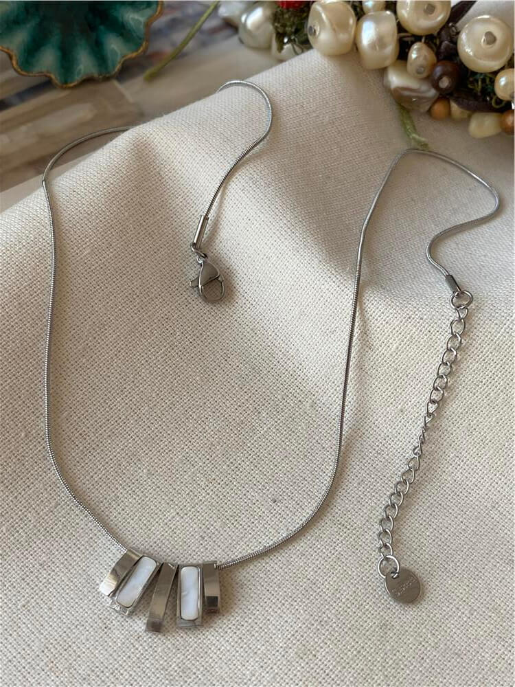 Çelik Silver Piano Kolye