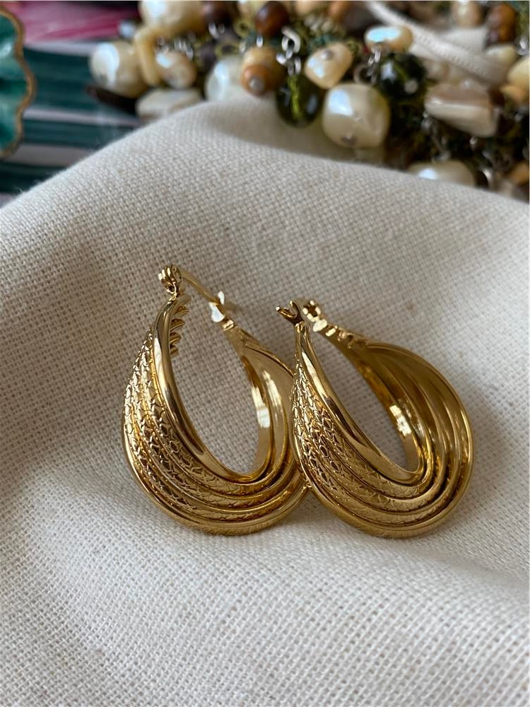 Çelik Simli Libby Küpe