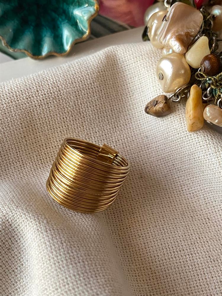 Çelik Sıralı Tel Yüzük