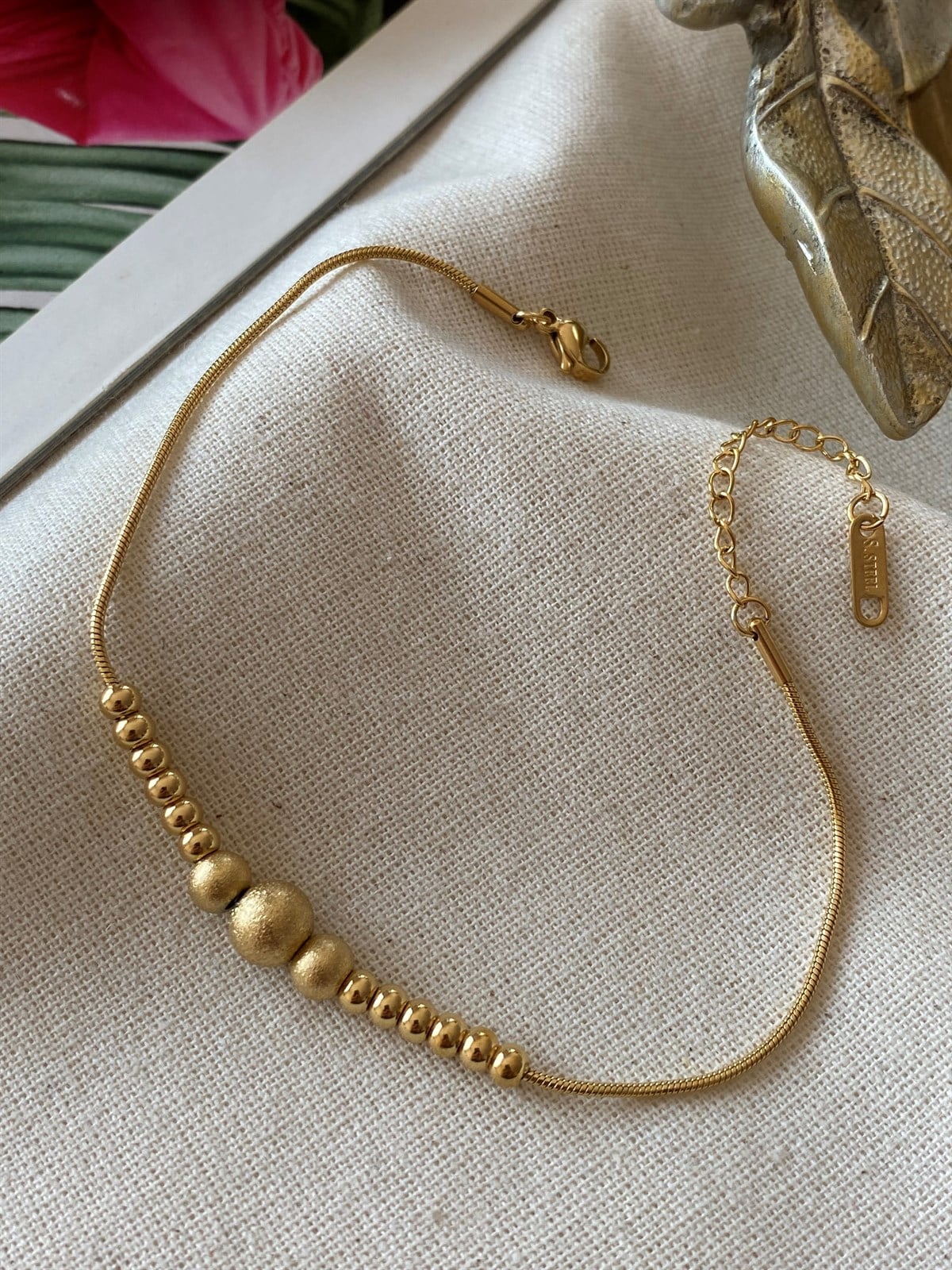 Çelik Sıralı Topçuklu Halhal