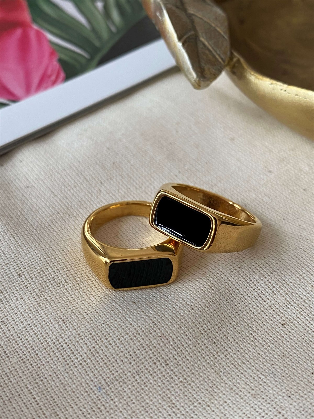 Çelik Siyah Yüzük