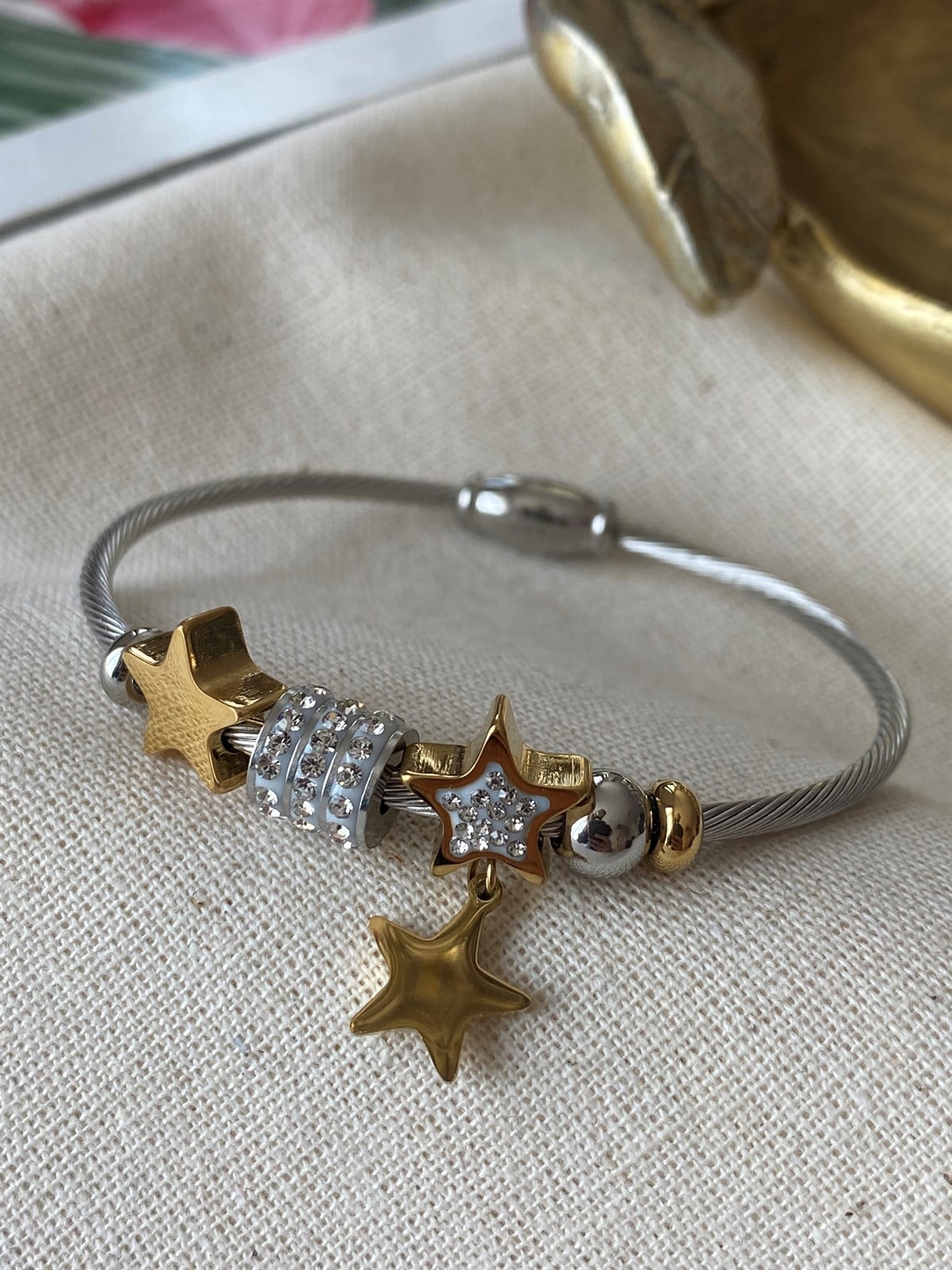 Çelik Stars Charm Kelepçe