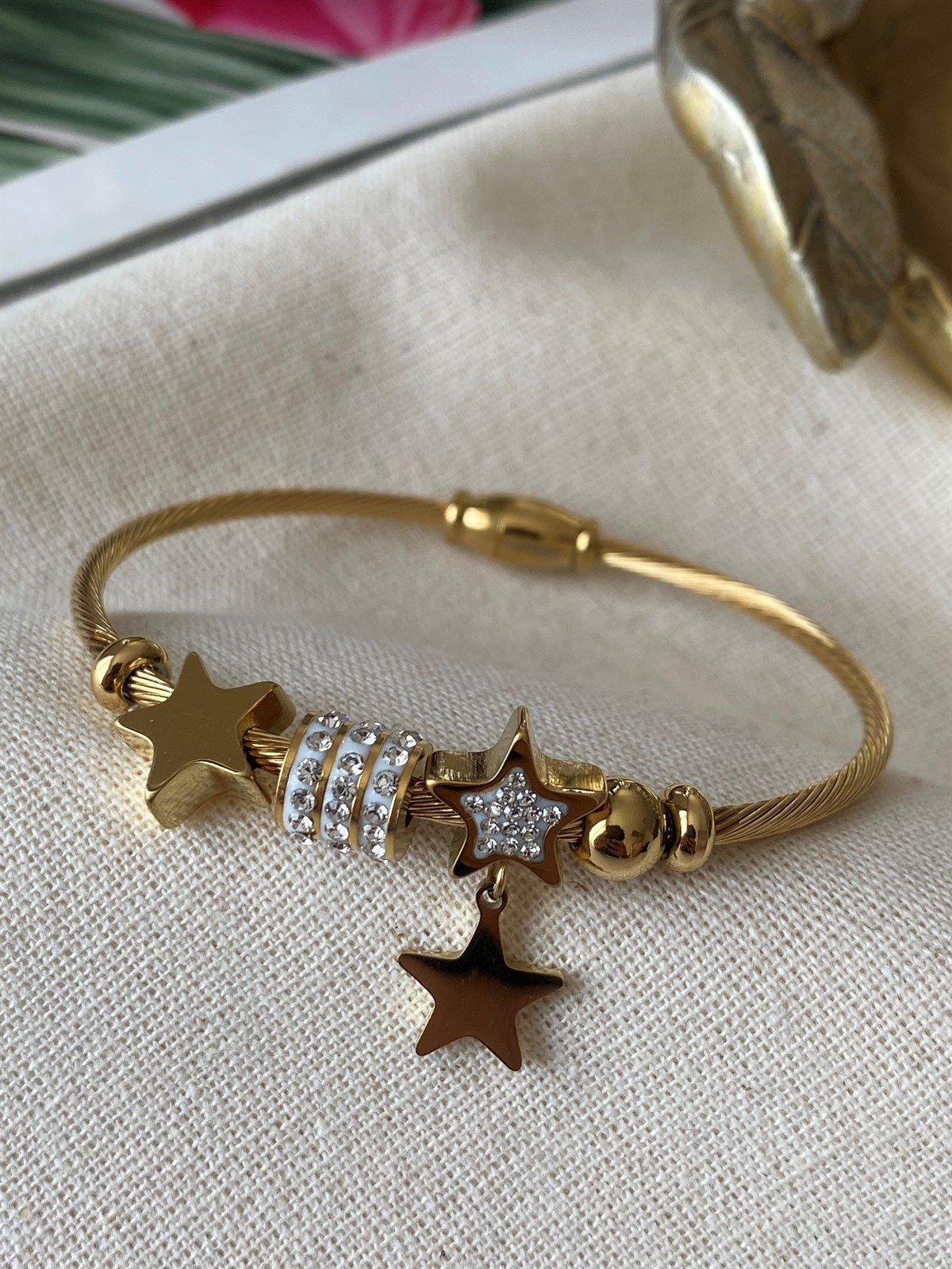 Çelik Stars Charm Kelepçe