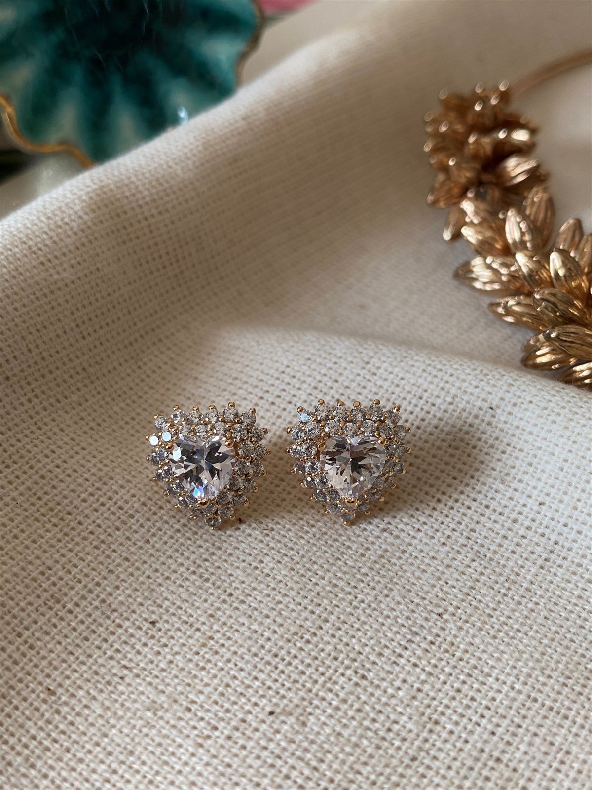 Çelik Tektaş Kalp Küpe