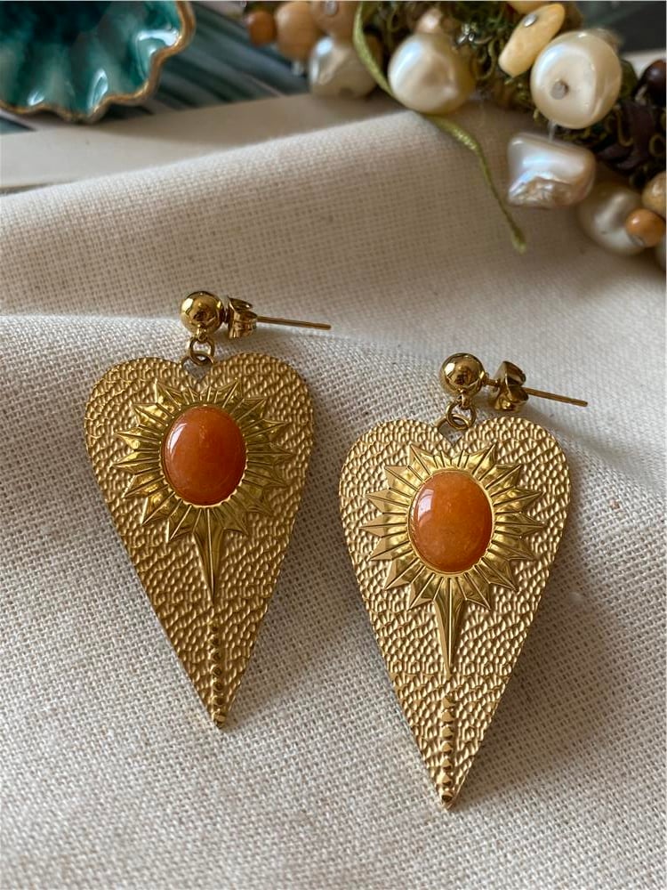 Çelik Turuncu Sungate Küpe