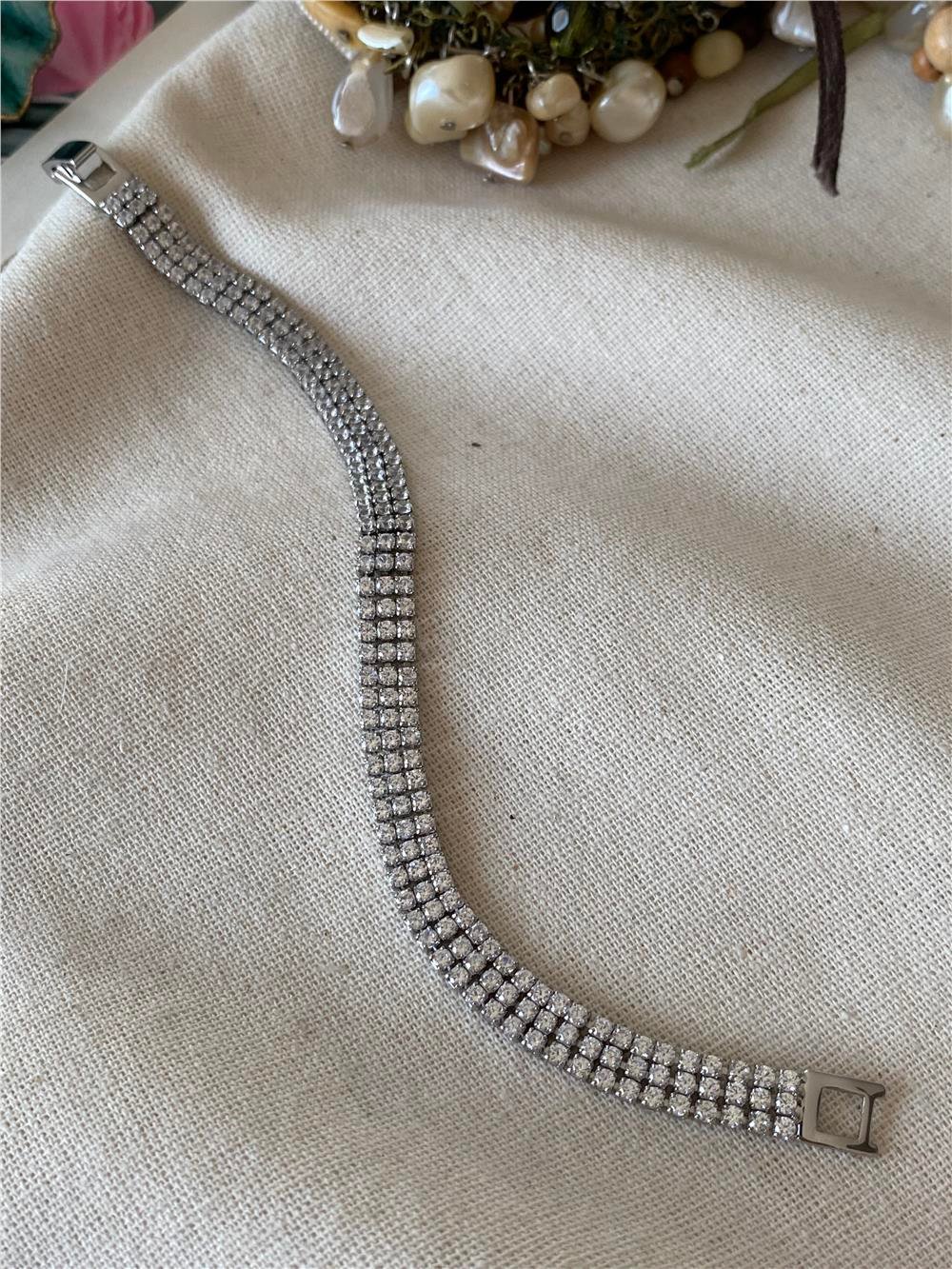 Çelik Üç Sıra Suyolu Bileklik