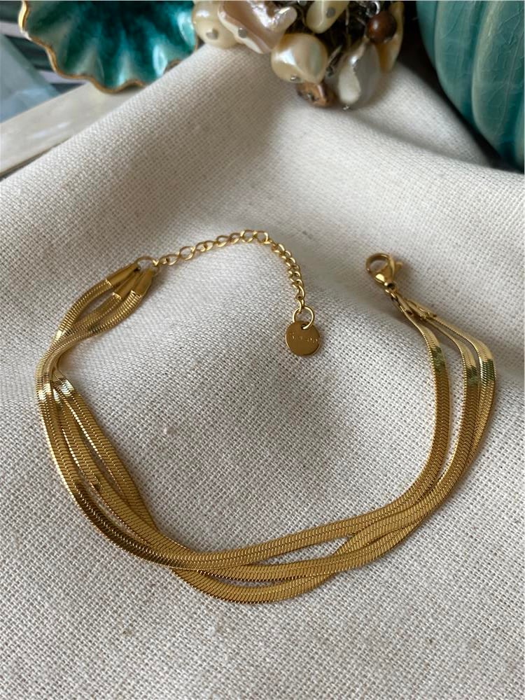 Çelik Üçlü İnce İtalyan Bileklik