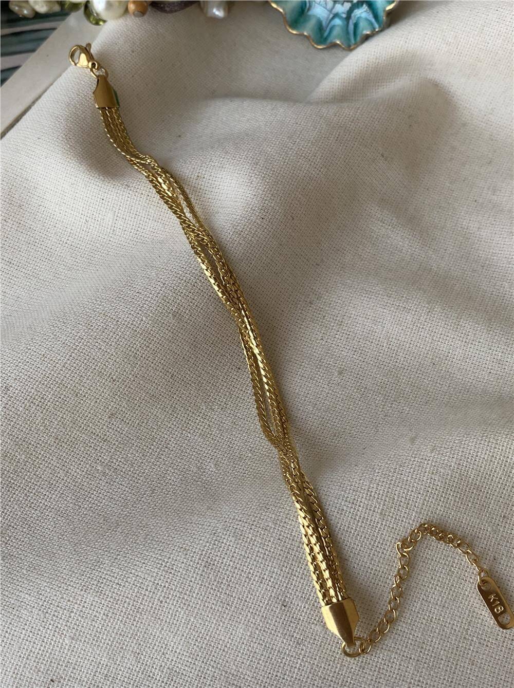 Çelik Üçlü Sık Örme Bileklik