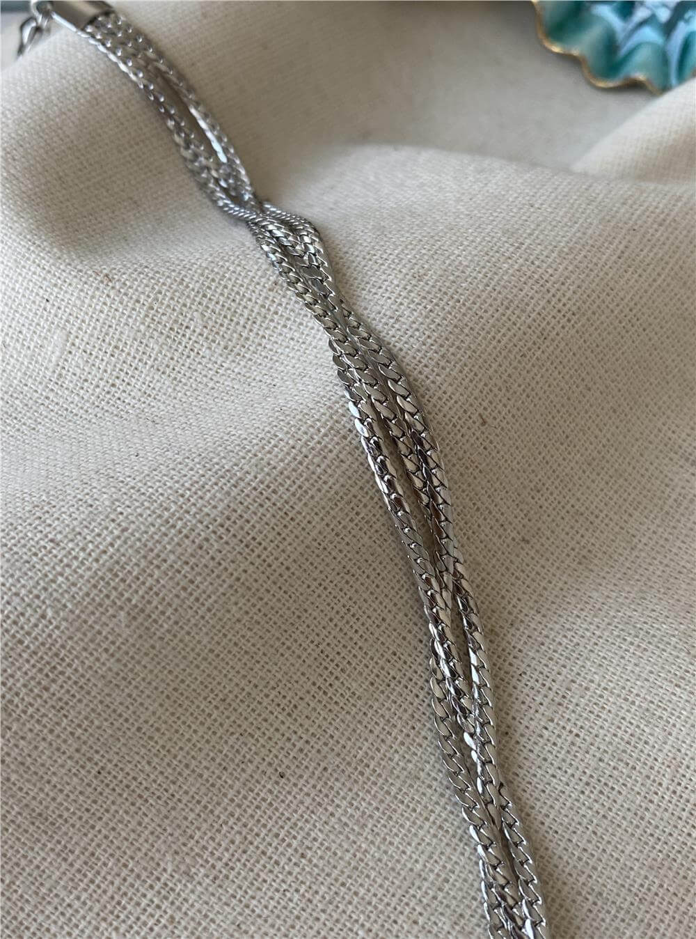 Çelik Üçlü Sık Örme Bileklik