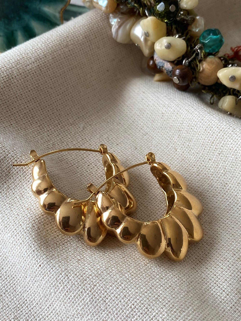 Çelik Vintage Küpe