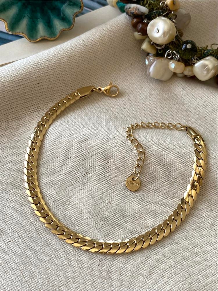 Çelik Yassı Örme Bileklik