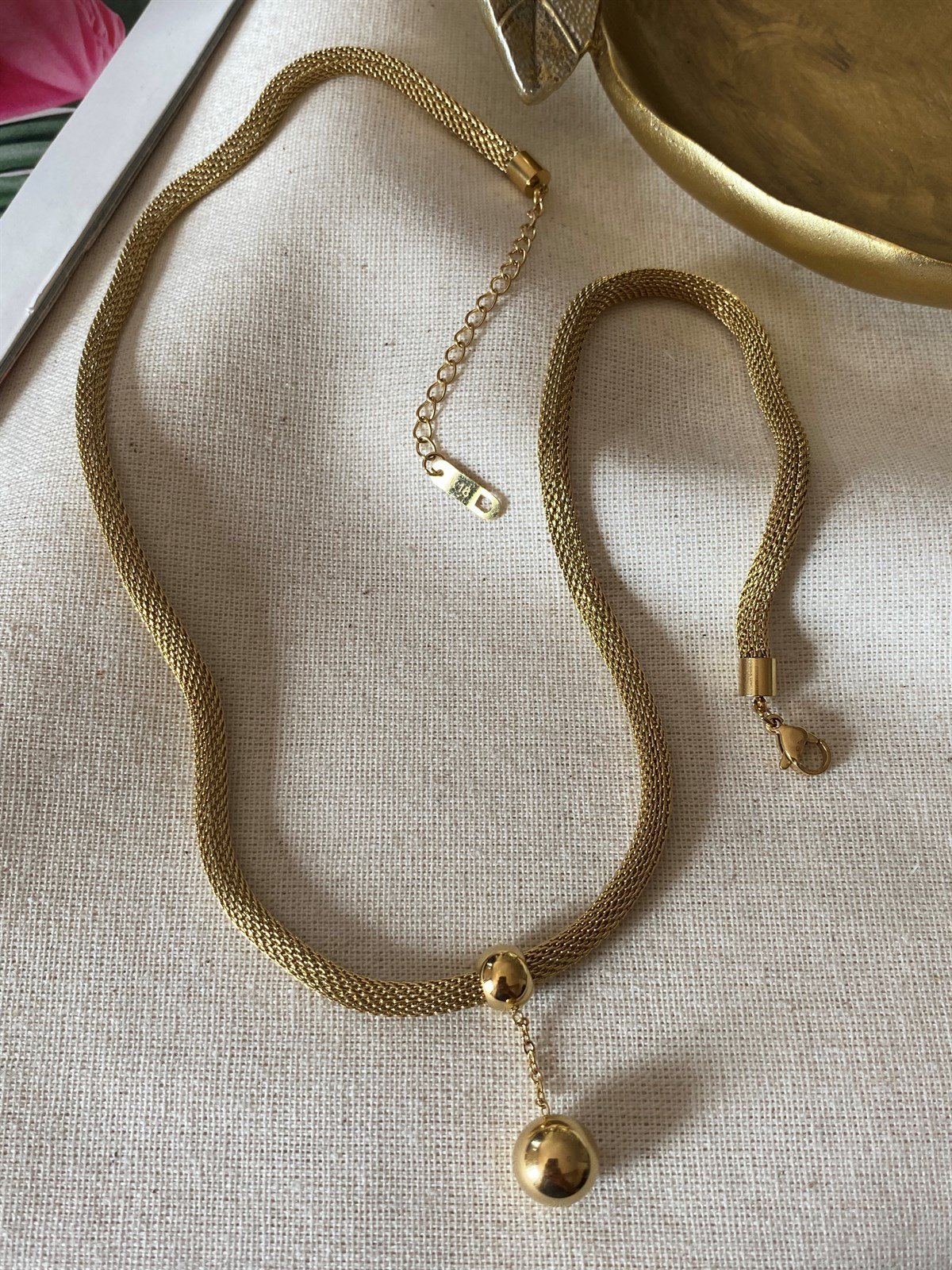 Çelik Yeni Çan  Kolye