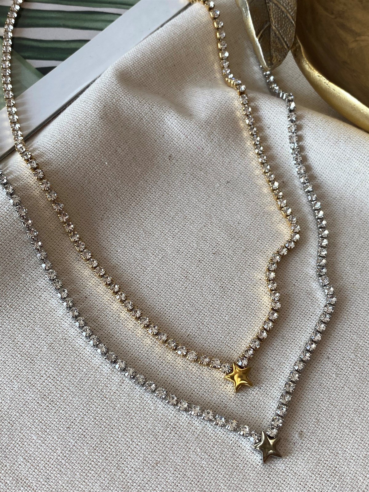 Çelik Yıldız Suyolu Kolye